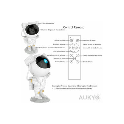 Lampara De Noche De Astronauta con Proyector