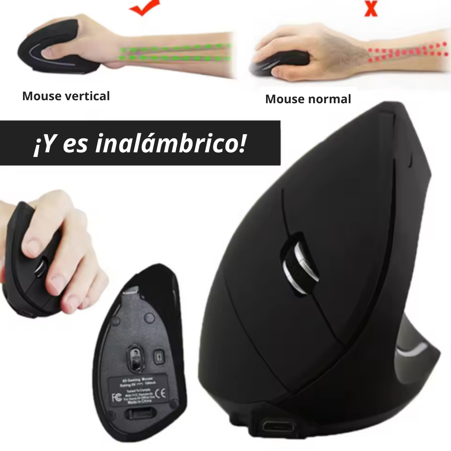 Mouse Vertical Anti Tunel Carpiano