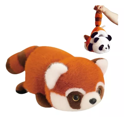 Peluche Panda Rojo Reversible